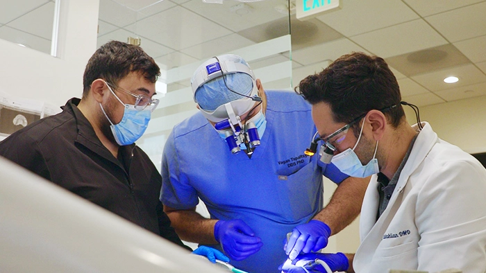 Dr. Tapaltsyan Placing Dental Implant